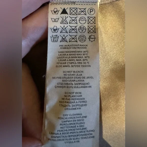 Mango Quilted Long Coat, Chocolate Brown, Size L - Picture 17 of 17